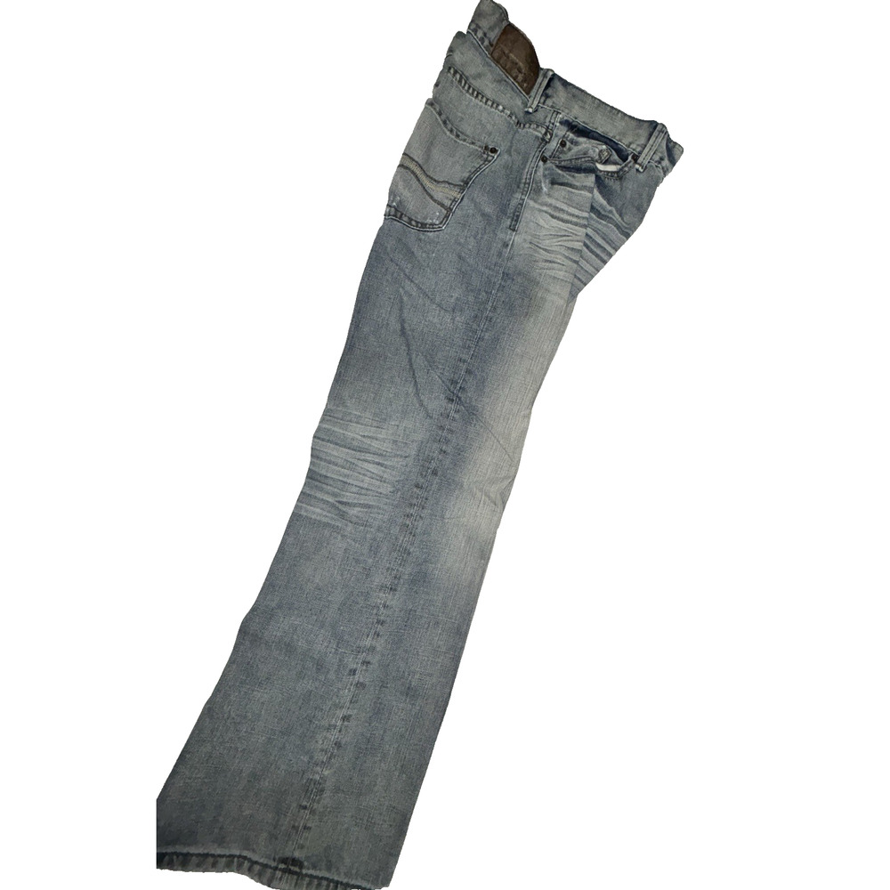 Express Jeans Mens 34x32 Blake Loose Fit Bootcut 100% Cotton Blue Denim